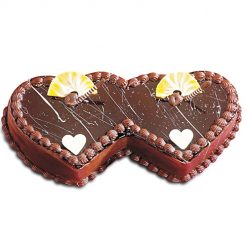 Double Heart Shaped Cake for Anniversary, Double Heart Cake price