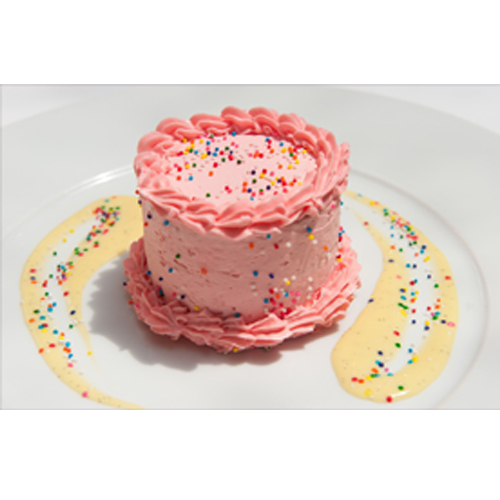 Pink Strawberry Cream Birthday Cake