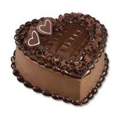1 Kg Heart Shape Chocolate Cake, Heart shaped cake for birthday