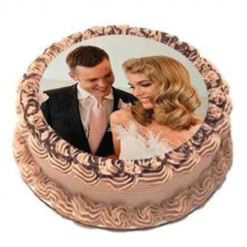 Beautiful Couple Photo Cake