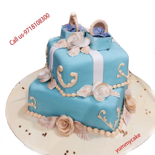 2 kg Fondant Cake Online Free Home Delivery YummyCake