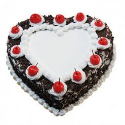 Black Forest Heart Shape Cake 1 Kg, Fancy black forest heart shape cake