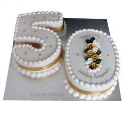 50th Anniversary Cakes