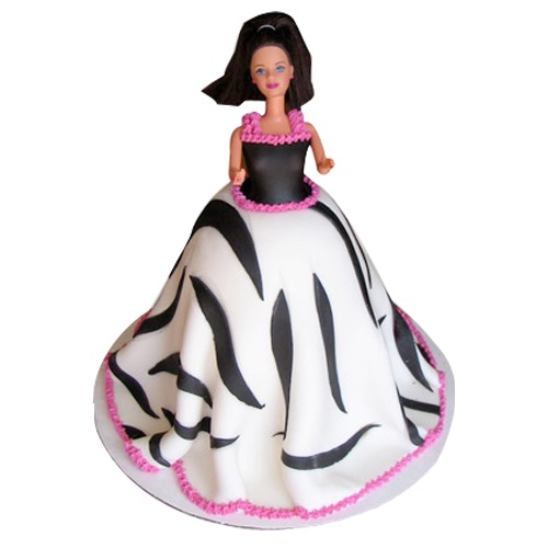 Fresh Cream Doll Shape Cake