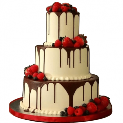 Chocolate Wedding Cake, Chocolate strawberry wedding cake