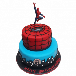 Spiderman Fondant Cake