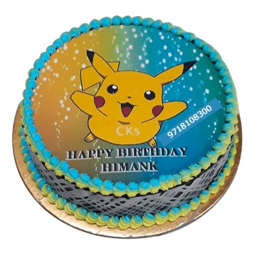 Pokemon Kids Fondant Cake Delivery In Delhi NCR