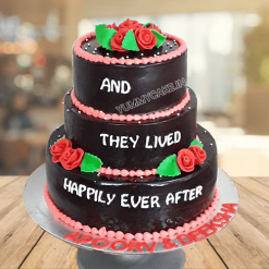 Beautiful Rose 3 Tier Wedding Cake, Wedding Cakes With roses