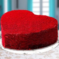 Red Velvet Heart Cake