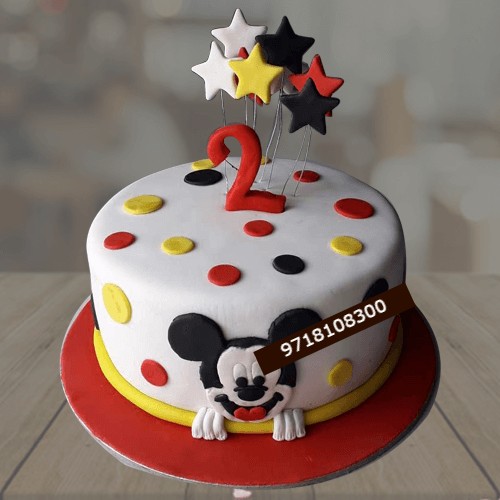 Mickey Mouse Fondant Cake, Mickey Mouse Cake order online