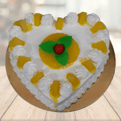 Heart Shaped Pineapple Cake