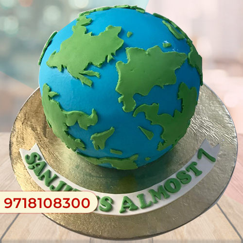 Globe cake, Earth Birthday cake