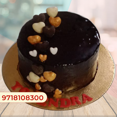 Multi Heart Chocolate Cake, Love heart cakes Designs