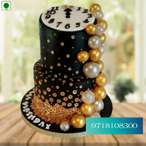 2 Tier New Year Cake