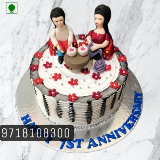 Anniversary Cakes for Parents, Yummy cake  greater noida