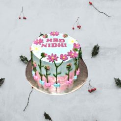 Flower Birthday Cake for Girl