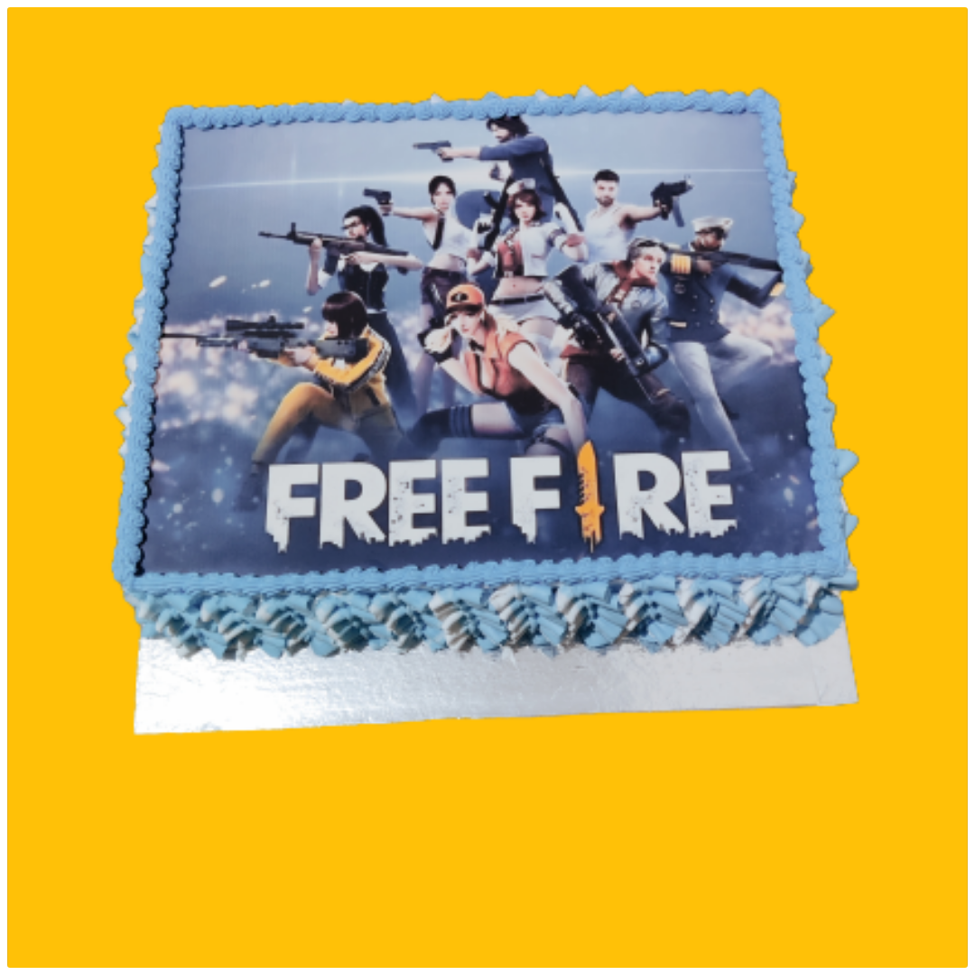 Free Fire Theme Cake | bakehoney.com