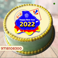 New Year 2022 Photo Cake