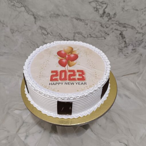 New Year 2022 Photo Cake