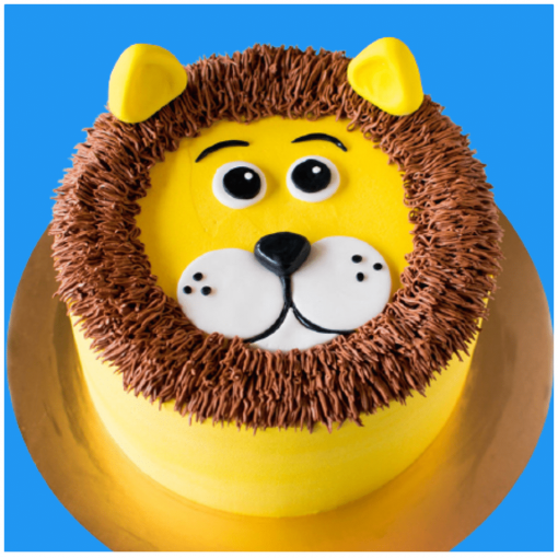 Cute lion Cake, Lion birthday cake