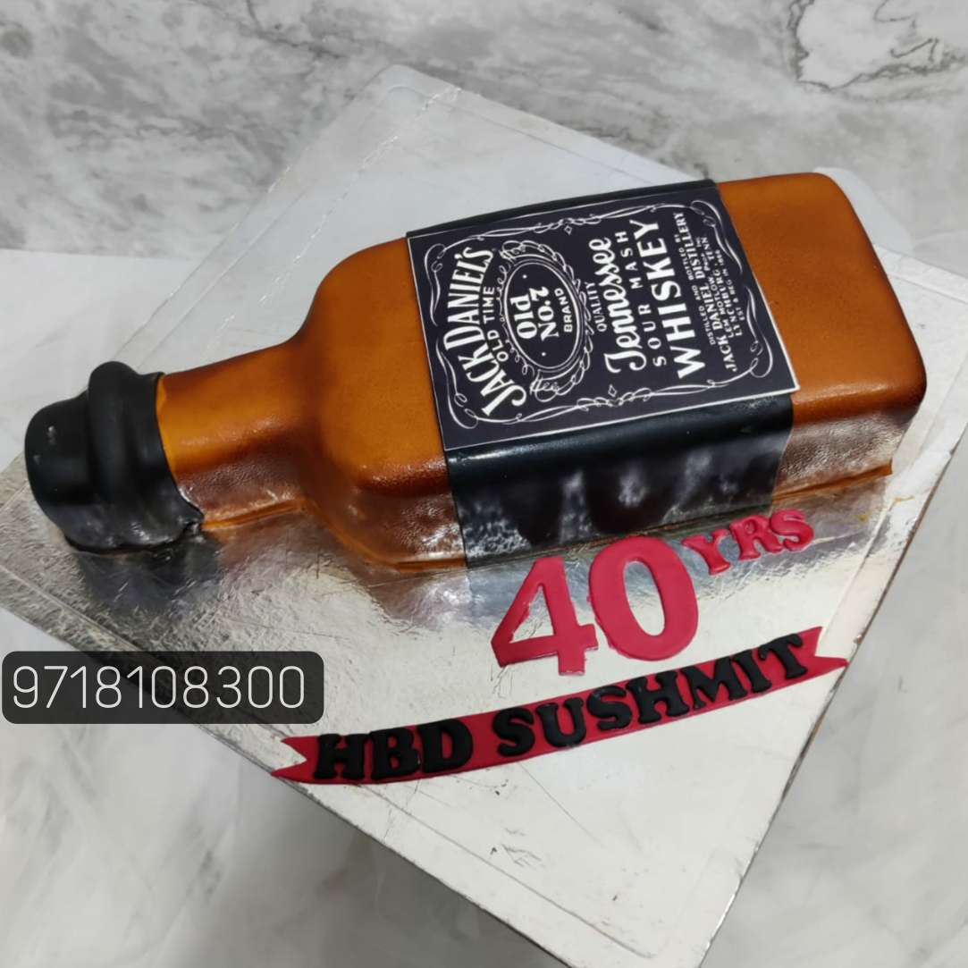 Jack Daniels birthday cake  Decorated Cake by Agnieszka  CakesDecor