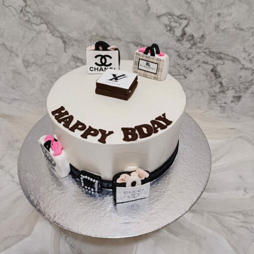 Shopping Bag Birthday Cake | Designer Cake