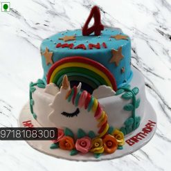 Unicorn Cake Design 2 Layers