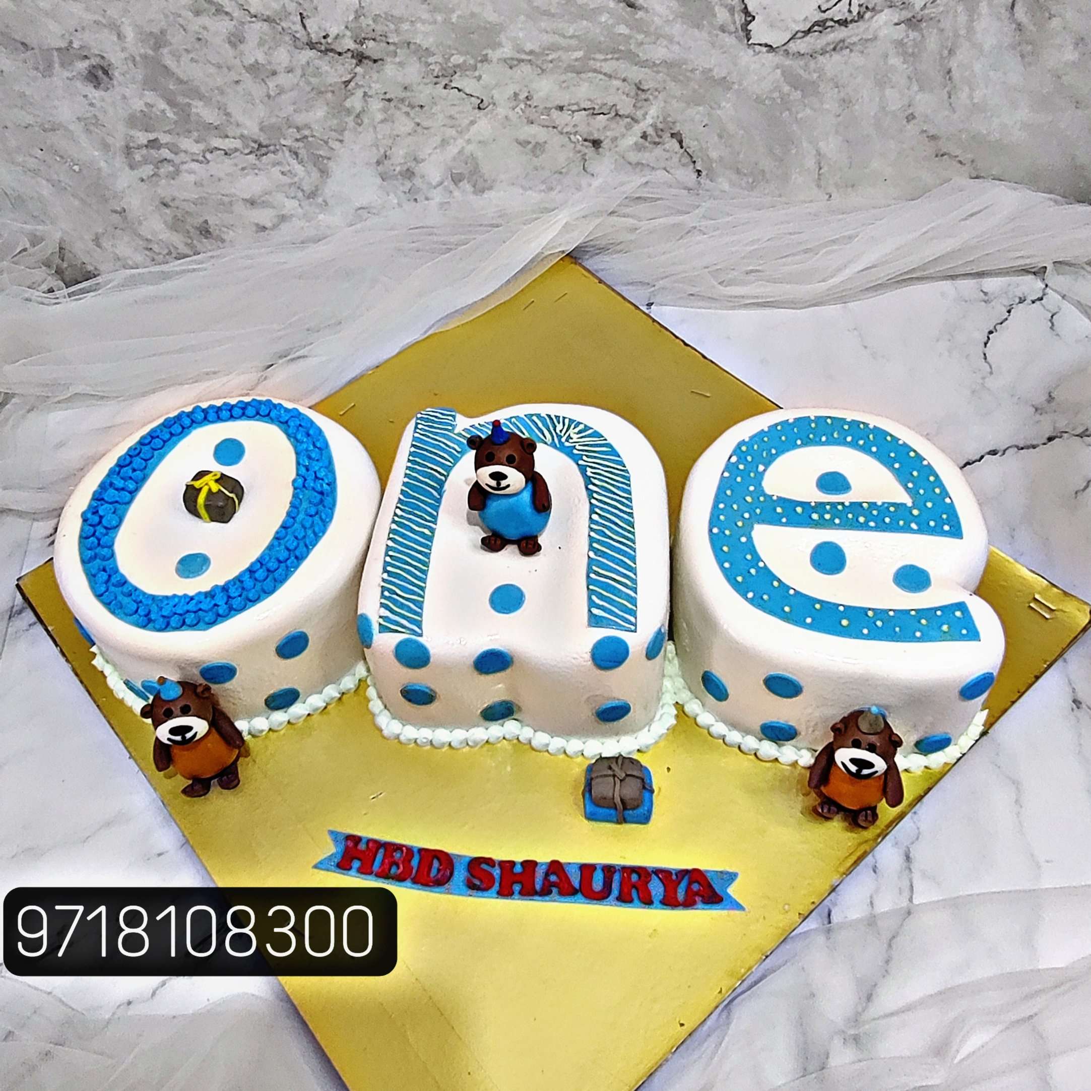  Happy Birthday Cake For Shaurya