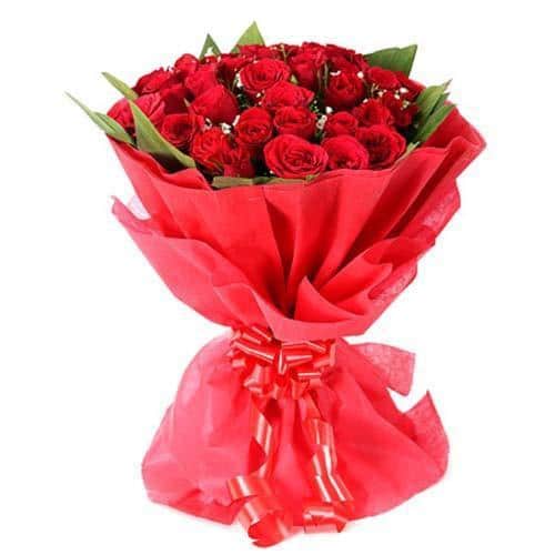 20 Red roses bouquet