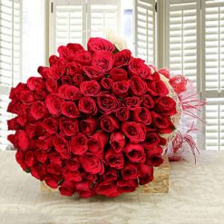 Enchanting Love- Classy 75 Red Roses Bunch