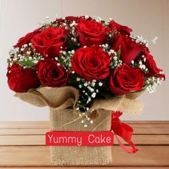 Romantic red roses