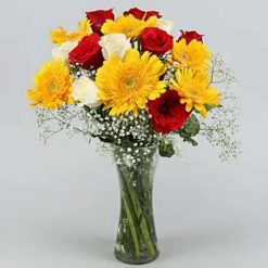 Scintillating Floral Mix Vase