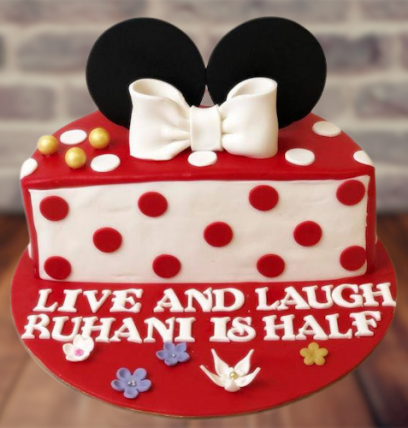 6th Month Minnie Mouse Cake