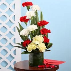 Carnations Vase Arrangement