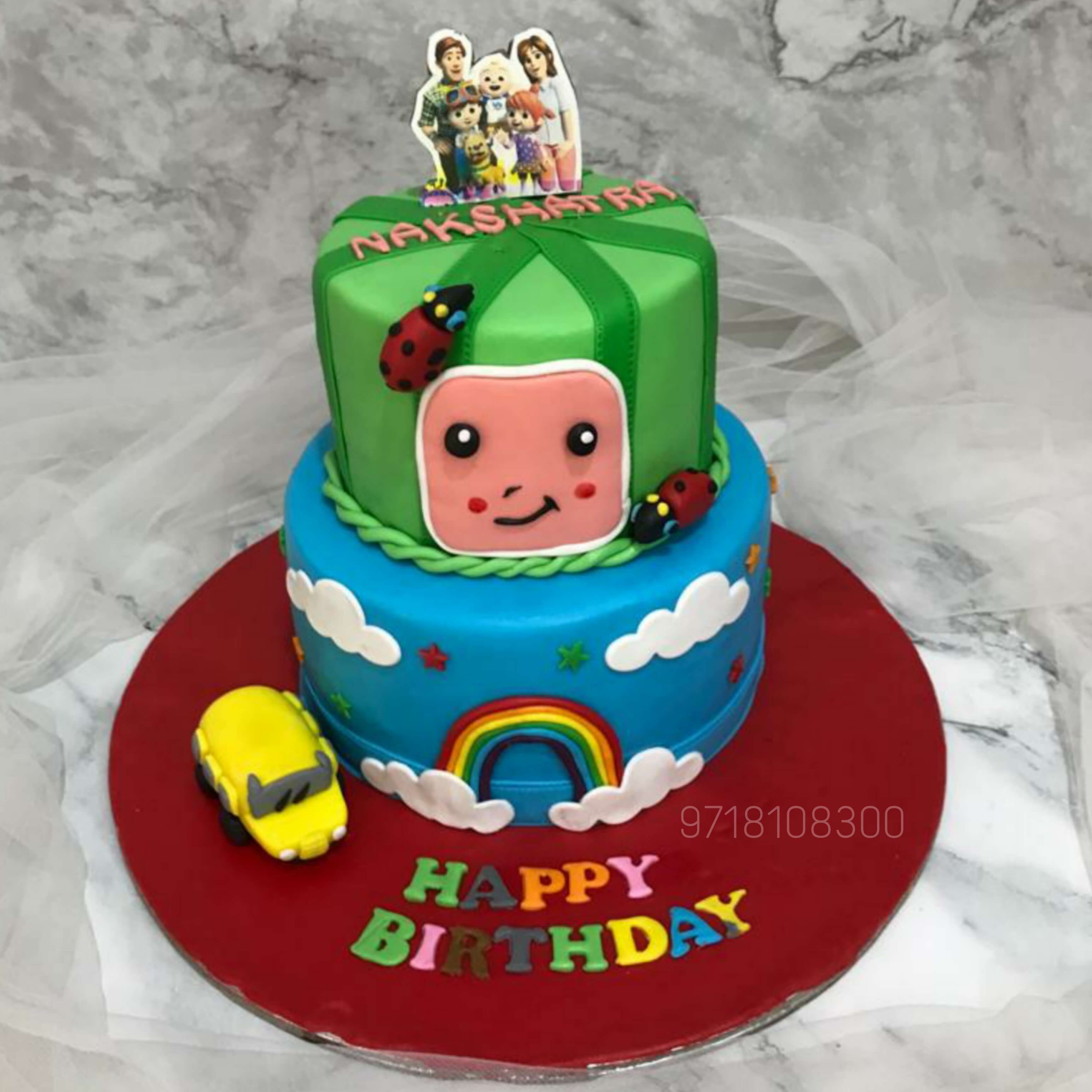 Cocomelon Full Picture Cake Buttercream Boy Birthday Cake-sonthuy.vn