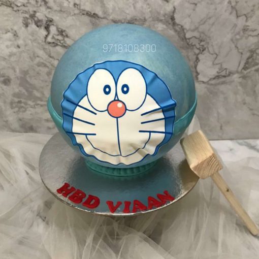 Doraemon Pinata Cake | Doremon Face Cake