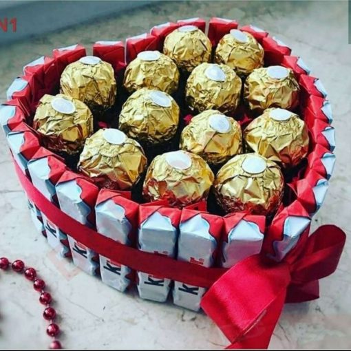 Enchanting Ferrero Rocher & Kit Kat Vase