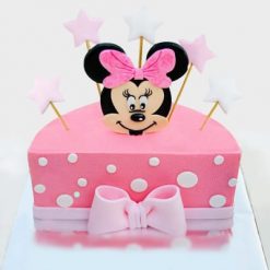 Minnie Mouse Half Birthday Cake |Half Cake | 6 Month Cake