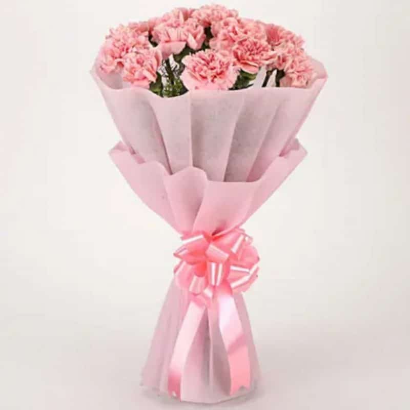 Pretty Pink Carnations Bouquet