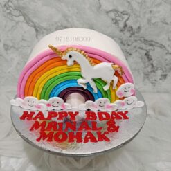 Rainbow Unicorn Half Year Birthday