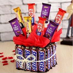 Sweet Chocolatey Vase Arrangement