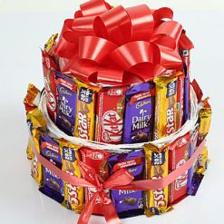 Two Layer Assorted Chocolate Arrangement