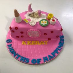 6 Month Cake Design for Girl