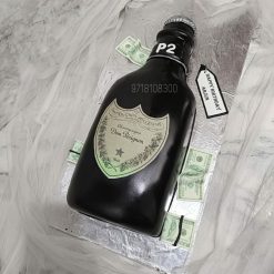 Champagne Bottle Birthday  Cake