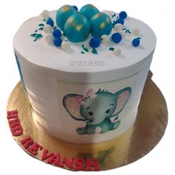 Elephant Cake for Baby Girl