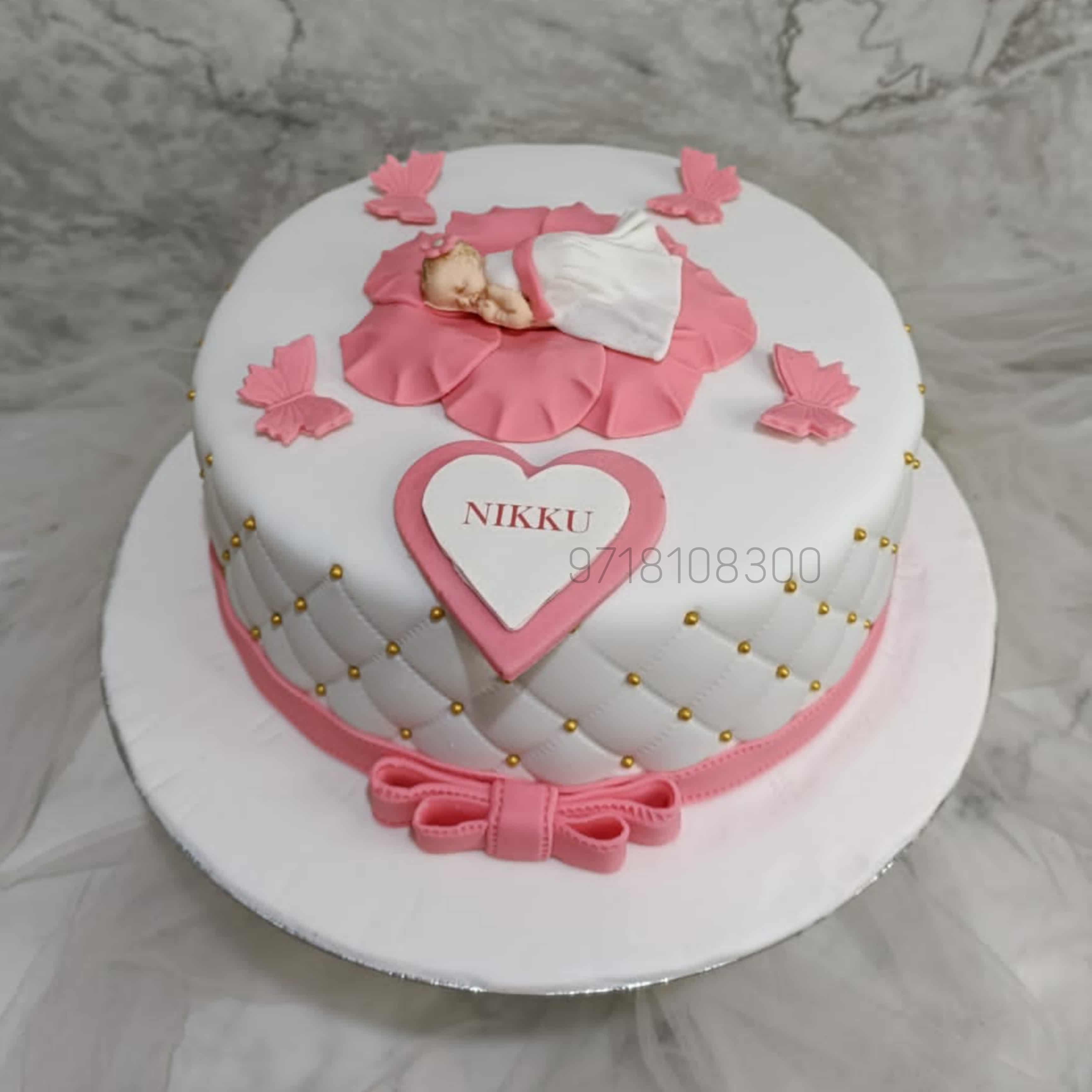 Online 1st birthday cake girl delivery in Ludhiana