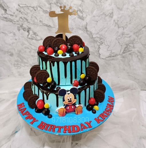 1st Birthday Mickey Mouse Cake