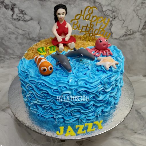 Beach Birthday Cake