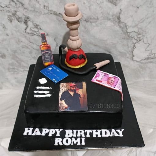 Hookah Design Cake