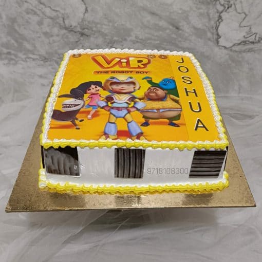 Vir The Robot Boy Birthday Cake